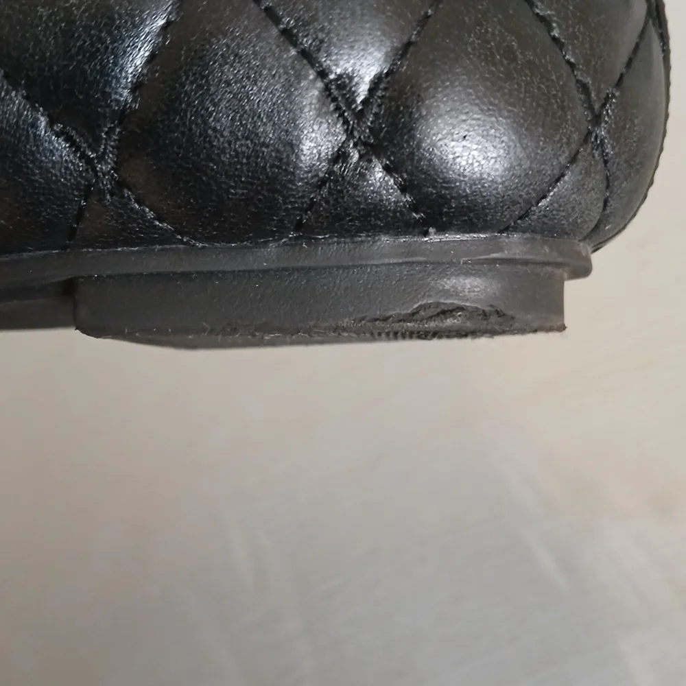 Vionic 8.5 Desiree Black Patent Quilted Ballet Flats comfort Shoes round toe - Picture 10 of 10